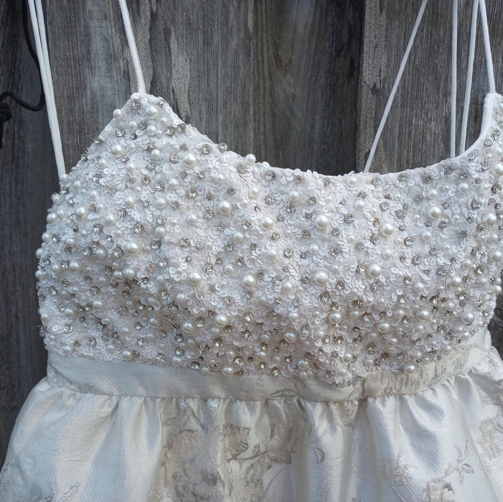 ALICE + OLIVIA Tibbi Embellished Baby Doll Dress Size 2